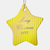 Wees vrolijk en glanzend helder Ornament (Links)