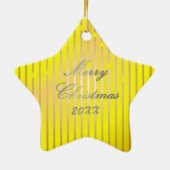 Wees vrolijk en glanzend helder Ornament (Achterkant)