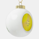 Wees vrolijk en glanzend sneeuwvlok Ornament (Links)