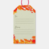 Wees vrolijk en helder · Chic Wreath Winter Holida Cadeaulabel (Achterkant)