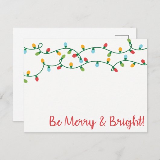 Wees vrolijk en helder! feestdagenkaart (Voorkant / Achterkant)