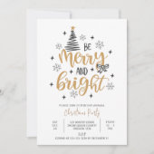 Wees vrolijk en helder, kerstfeestje kaart (Voorkant)