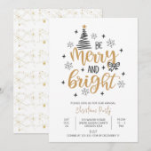 Wees vrolijk en helder, kerstfeestje kaart (Voorkant / Achterkant)