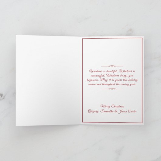 Wees vrolijk en helder Kerstkaart Digitale Kunst Kaart (Binnen)