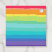 Wees vrolijk en helder Rainbow Custom Christmas Pa Bedankjes Labels (Achterkant)