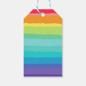 Wees vrolijk en helder Rainbow Custom Christmas Pa Cadeaulabel (Achterkant)