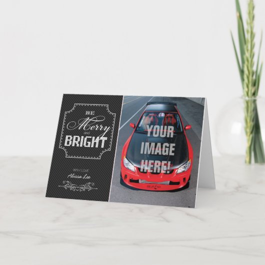 Wees vrolijk en helder - Subaru STI Car thema Feestdagen Kaart (Voorkant)