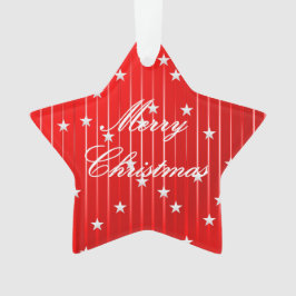 Wees vrolijk en schijn helder acryl ornament