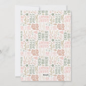 Wees vrolijk en stralend Kerst Foto Feestdagenkaart (Achterkant)