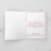 Wees vrolijk en stralend Kerstkaart Digitale Kunst Kaart (Binnen)