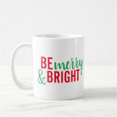 Wees vrolijk & heldere vakantie koffiemok (Links)