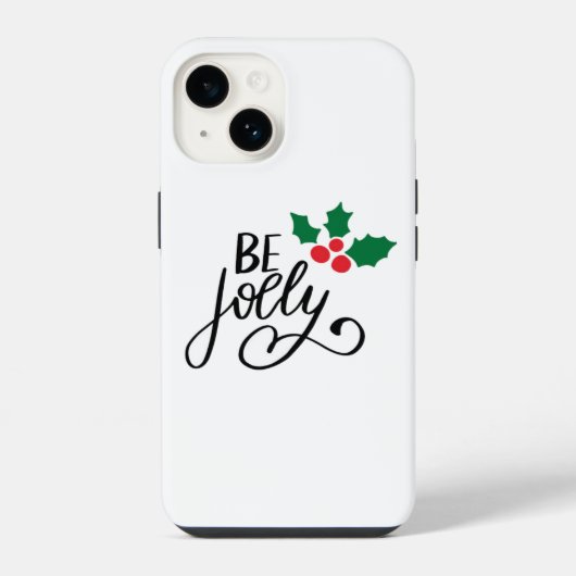 Wees vrolijk iPhone hoesje (Achterkant)