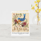 Wees vrolijk - Kaart voor blanco notities (Gele Bloem)