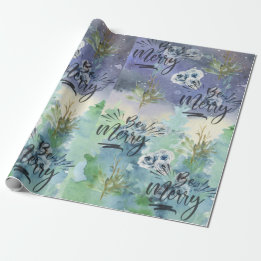 Wees vrolijk kerstcadeautje cadeaupapier