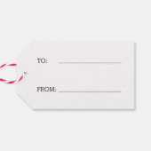 Wees vrolijk kerstvakantie cadeau Labels Cadeaulabel (Achterkant Horizontaal)