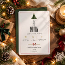 Wees vrolijk | Moderne typografie kerstfeest