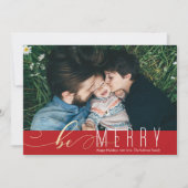 Wees vrolijk nep folie Kerst vakantiekaart Feestdagenkaart (Voorkant)