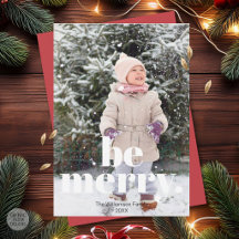 Wees vrolijk Retro Kerstmis Eenvoudige typografie 