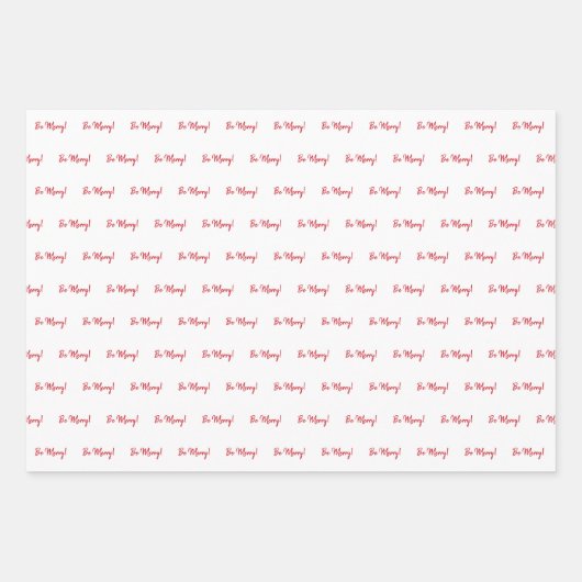 "WEES VROLIJK!"  rode vrachtwagen en sneeuwvlokken Inpakpapier Vel (Voorkant 3)