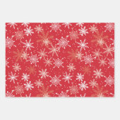 "WEES VROLIJK!" rode vrachtwagen en sneeuwvlokken Inpakpapier Vel (Voorkant 2)