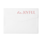 Wees vrolijk | Rood en wit vakantie (Achterkant)