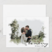 Wees vrolijk Snowflake Cutout Christmas Kaart (Voorkant / Achterkant)