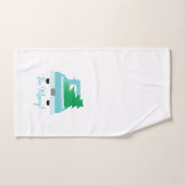 Wees vrolijk!  Vrachtwagen en Sneeuwvlokken Aqua Bad Handdoek (Handdoek)