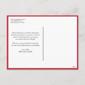  wees vrolijk wees helder citaat kerstfoto feestdagenkaart (Achterkant)