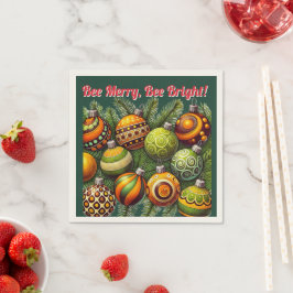 Wees vrolijk, wees helder! | X-mass Ornament serve Servet
