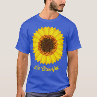 Wees vrolijke zonnebloem t-shirt
