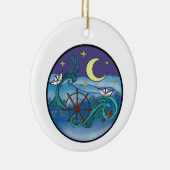 Wees waar Art Nouveau Water Keramisch Ornament (Rechts)