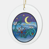 Wees waar Art Nouveau Water Keramisch Ornament (Links)