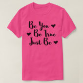 Wees waar je bent t-shirt (Design voorkant)