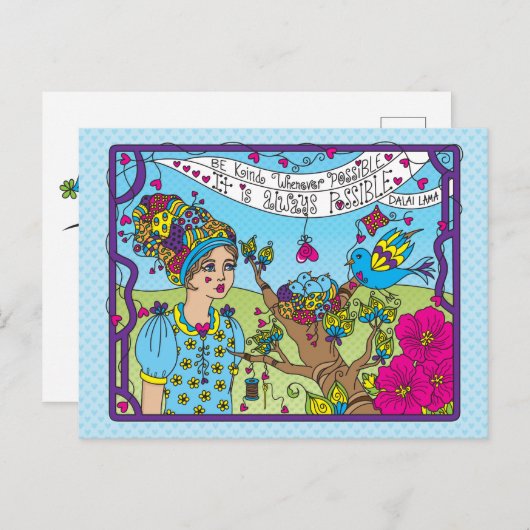 Wees waar mogelijk vriendelijk_ Briefkaart (Voorkant / Achterkant)