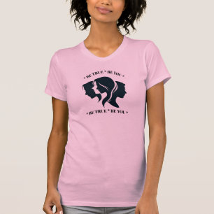 WEES WAAR, WEES JEZELF!!! GEMAAKT DOOR TREAL T-SHIRT