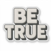 Wees Waarachtig Bericht  Sticker (Voorkant)