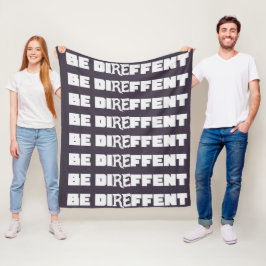 Wees wanhopig fleece deken