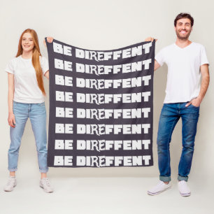 Wees wanhopig fleece deken
