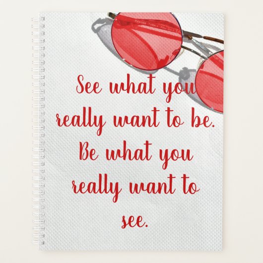 Wees wat je echt wilt zien planner (Voorkant)