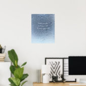 Wees Water Serene Waterdruppel Muurkunst Poster (Thuiskantoor)