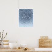 Wees Water Serene Waterdruppel Muurkunst Poster (Keuken)
