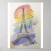 Wees Waterverf en inkt Poster (Voorkant)