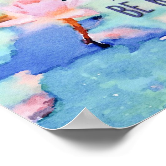 Wees Waterverf inspirerend Poster (Hoek)