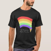 Wees welke smaak Rainbow Cone gepersonaliseerd is T-shirt (Voorkant)