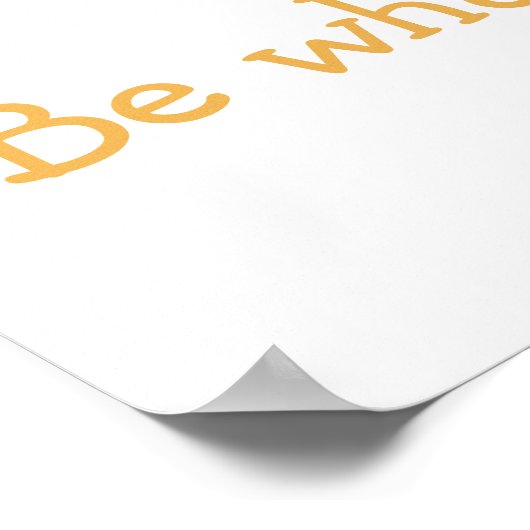 Wees wie je bent, Blauwe Unicorn Poster (Hoek)