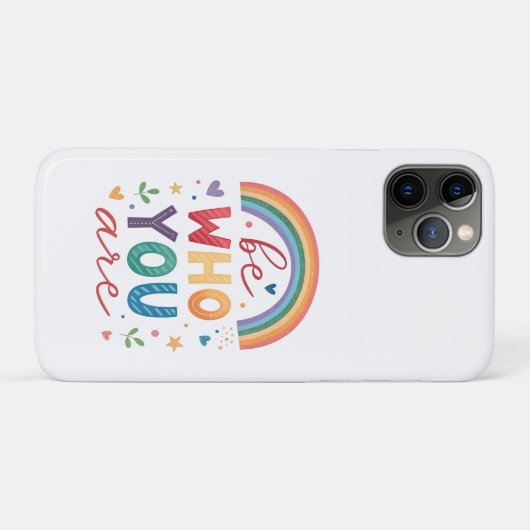 Wees wie je bent Case-Mate iPhone case (Achterkant (horizontaal))