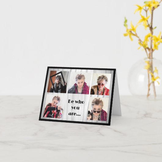 Wees wie je bent en zeg wat je Kaart voelt (Gele Bloem)