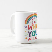 Wees wie je bent koffiemok (Voorkant links)