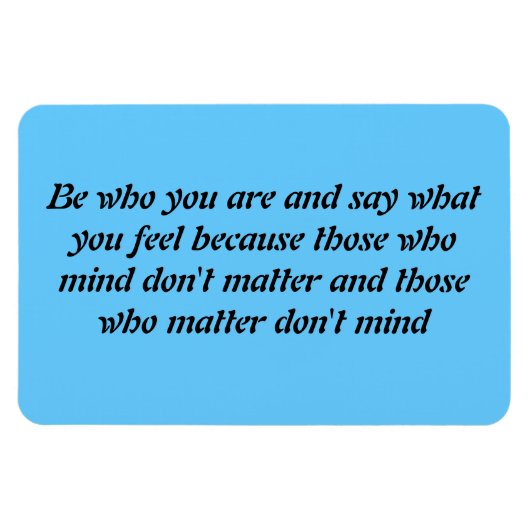 Wees wie je bent magneet (Horizontaal)