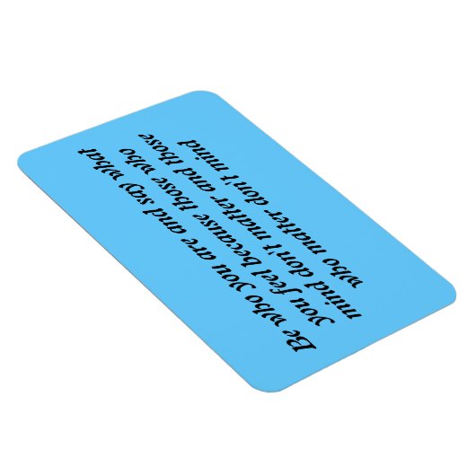 Wees wie je bent magneet (Rechterzijde)